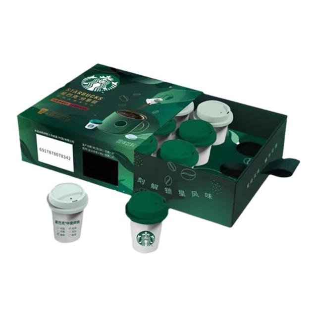 STARBUCKS 星巴克 随星迷你杯超精品速溶黑咖啡粉0蔗糖1盒9杯