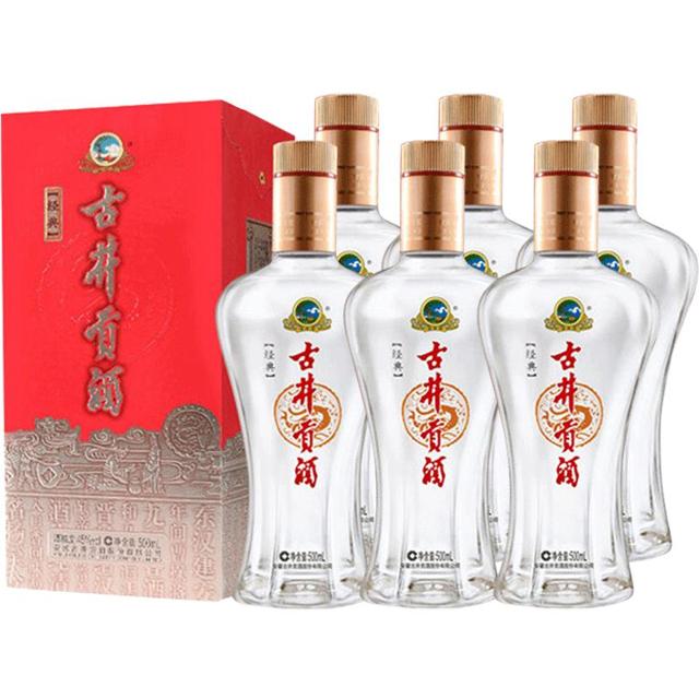 88VIP：古井贡酒 经典 45度 浓香型白酒 500ml×6瓶