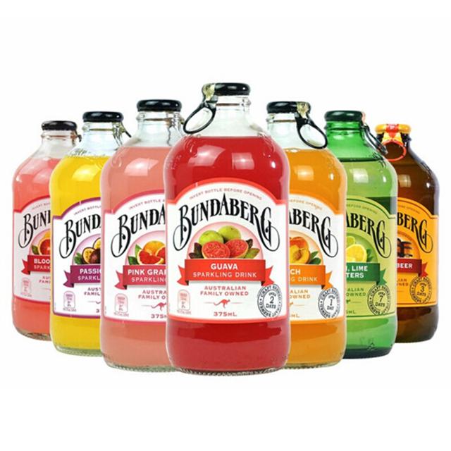 BUNDABERG 宾得宝 澳州宾得宝（Bundaberg）375ml*5瓶装网红饮料汽水临期