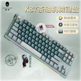 ThundeRobot 雷神 K87 机械键盘 PBT键帽 87键 茶轴