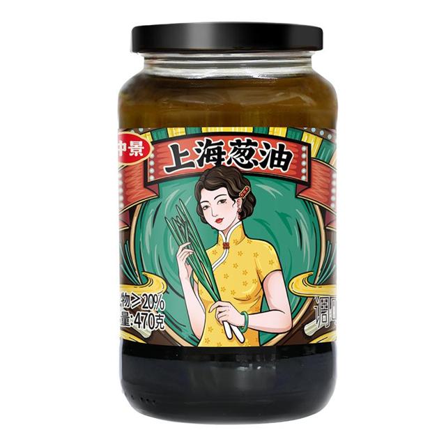 仲景 上海葱油拌面酱 大瓶装 470g