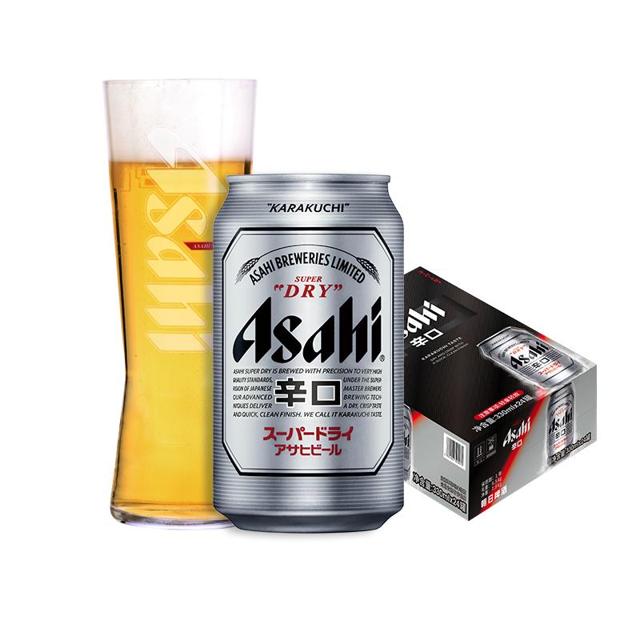 Asahi 朝日啤酒 超爽 生啤酒 330ml*24罐 整箱装
