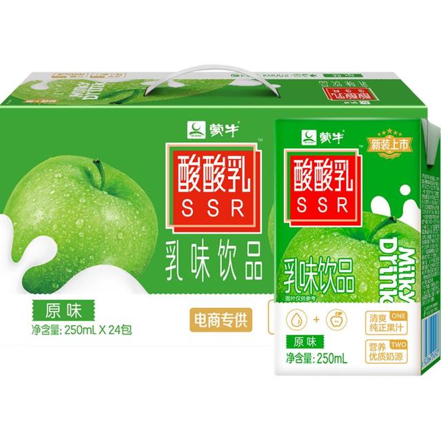 88VIP：MENGNIU 蒙牛 酸酸乳 原味乳味饮品 250ml*24盒