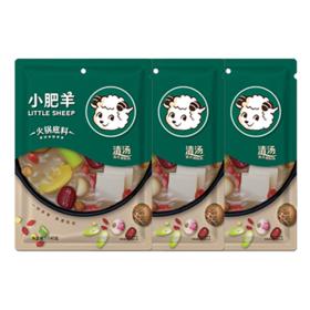 小肥羊 内蒙特产 混合态 清汤辣汤 番茄火锅底料3袋装家庭炖煮混合调味料 清汤160g*3袋