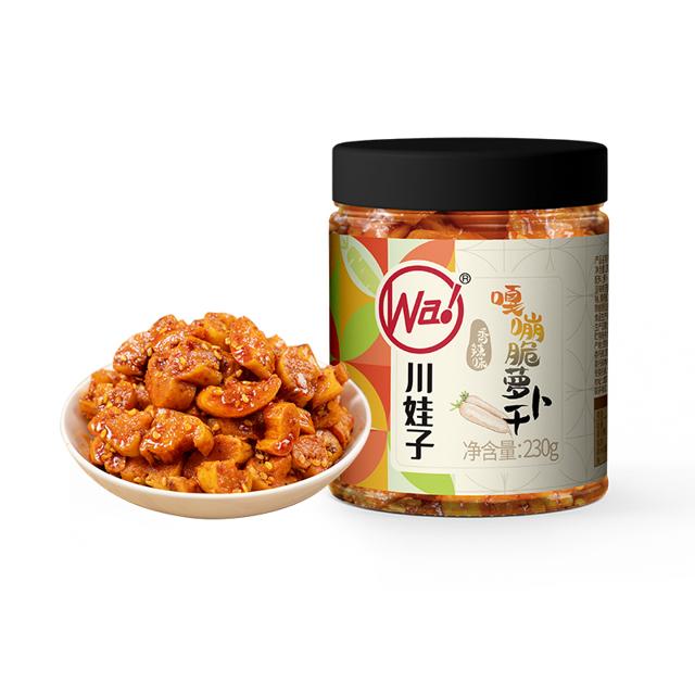 川娃子 麻辣香脆萝卜干230g/瓶