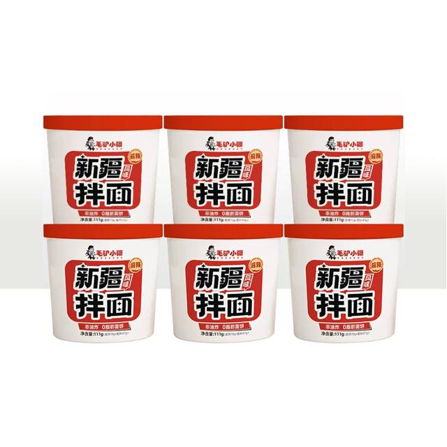 毛驴小疆 非油炸新疆拌面6桶