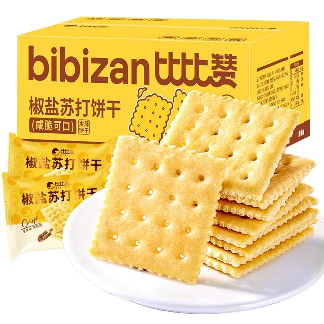 比比赞 椒盐苏打饼干400g