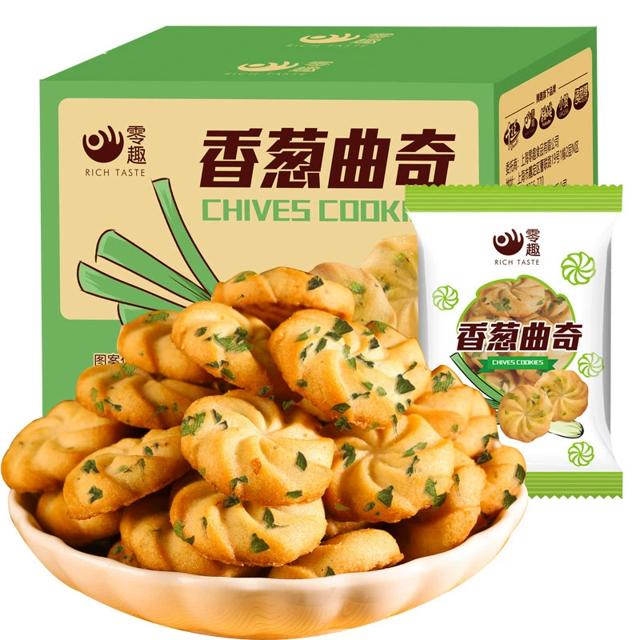 部分0元 零趣香葱曲奇400g