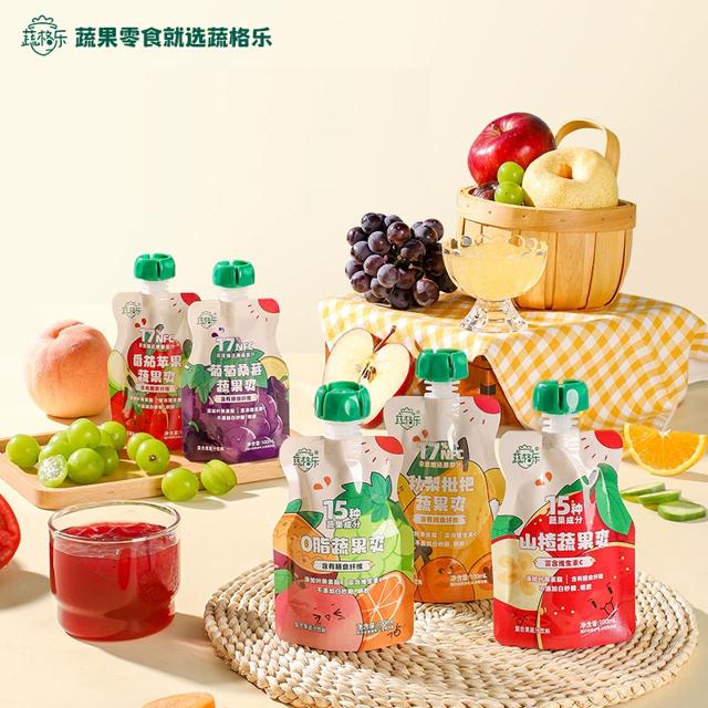 签到 蔬格乐吸吸果冻蔬果爽儿童果泥零食