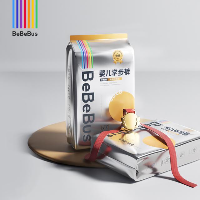 单件8.5 拍3件12片bebebus金标学步裤