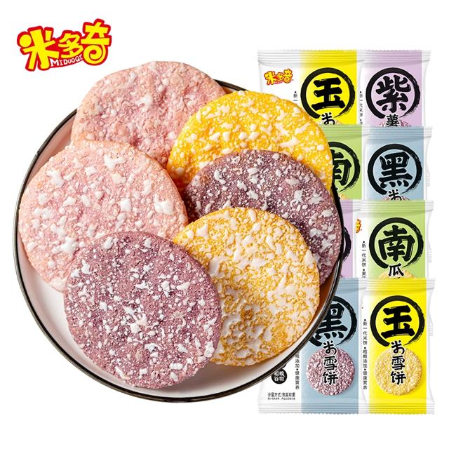 米多奇 黑米味混合装粗粮雪饼30包