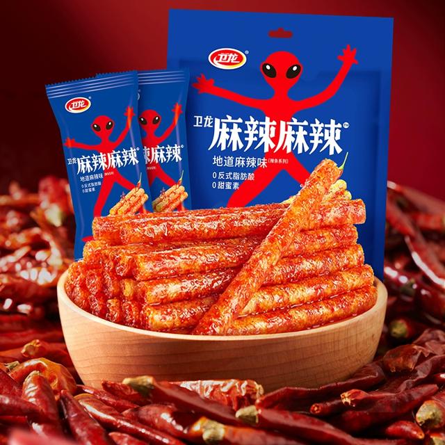 卫龙麻辣麻辣辣条108g*3大袋18小包