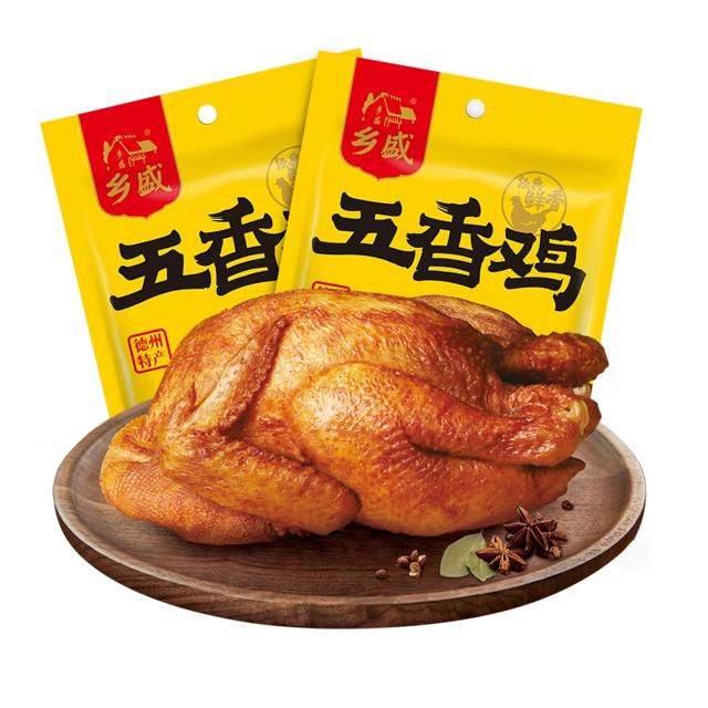 乡盛扒鸡正宗五香鸡400g*2