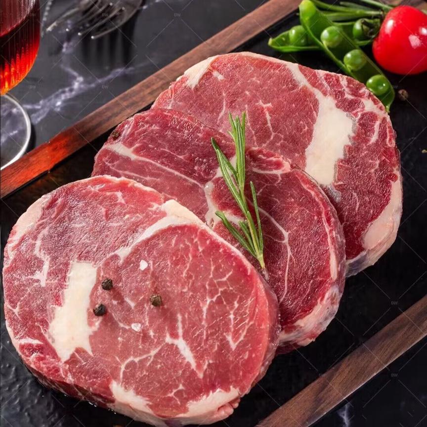 黑盒9元 菲力牛排10片1000g+黄油+黑椒酱