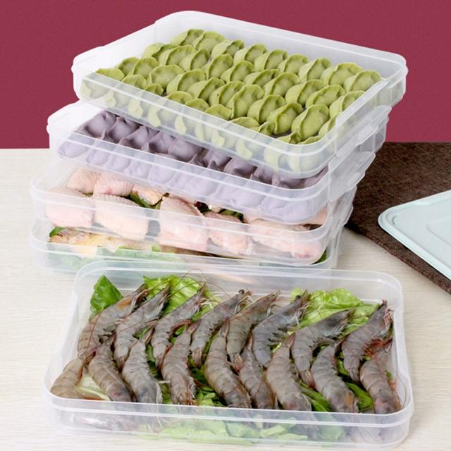 天降到手3.9元 食品级饺子盒2层1盖