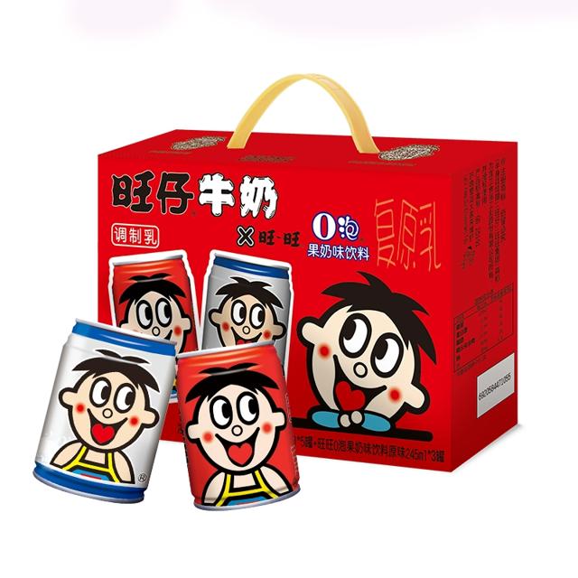 折23.7/箱 旺仔O泡组合装245ml*32罐