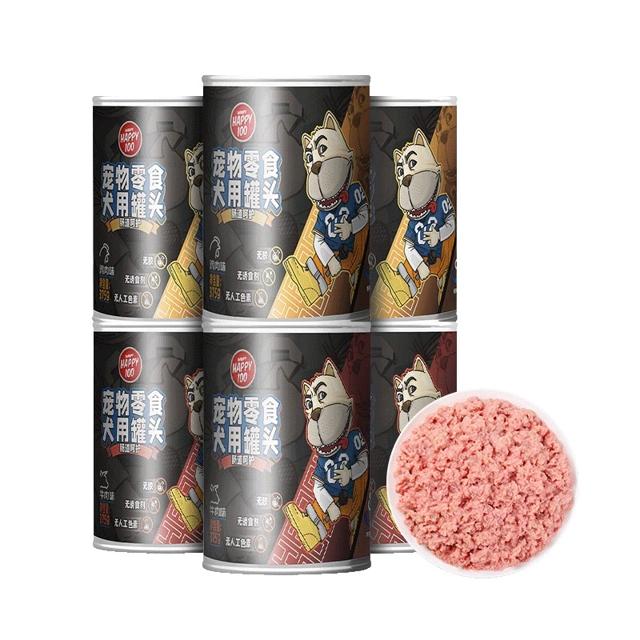 顽皮宠物0胶鲜肉狗罐头375g*6罐