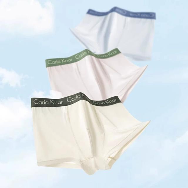 任选4条 夏季超薄冰丝四角内裤男