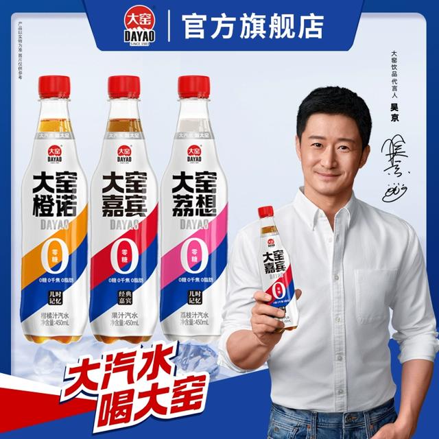 吴京代言 大窑嘉宾汽水450ml*9瓶